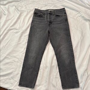 Levi's Women's Charcoal Straight Leg Jeans